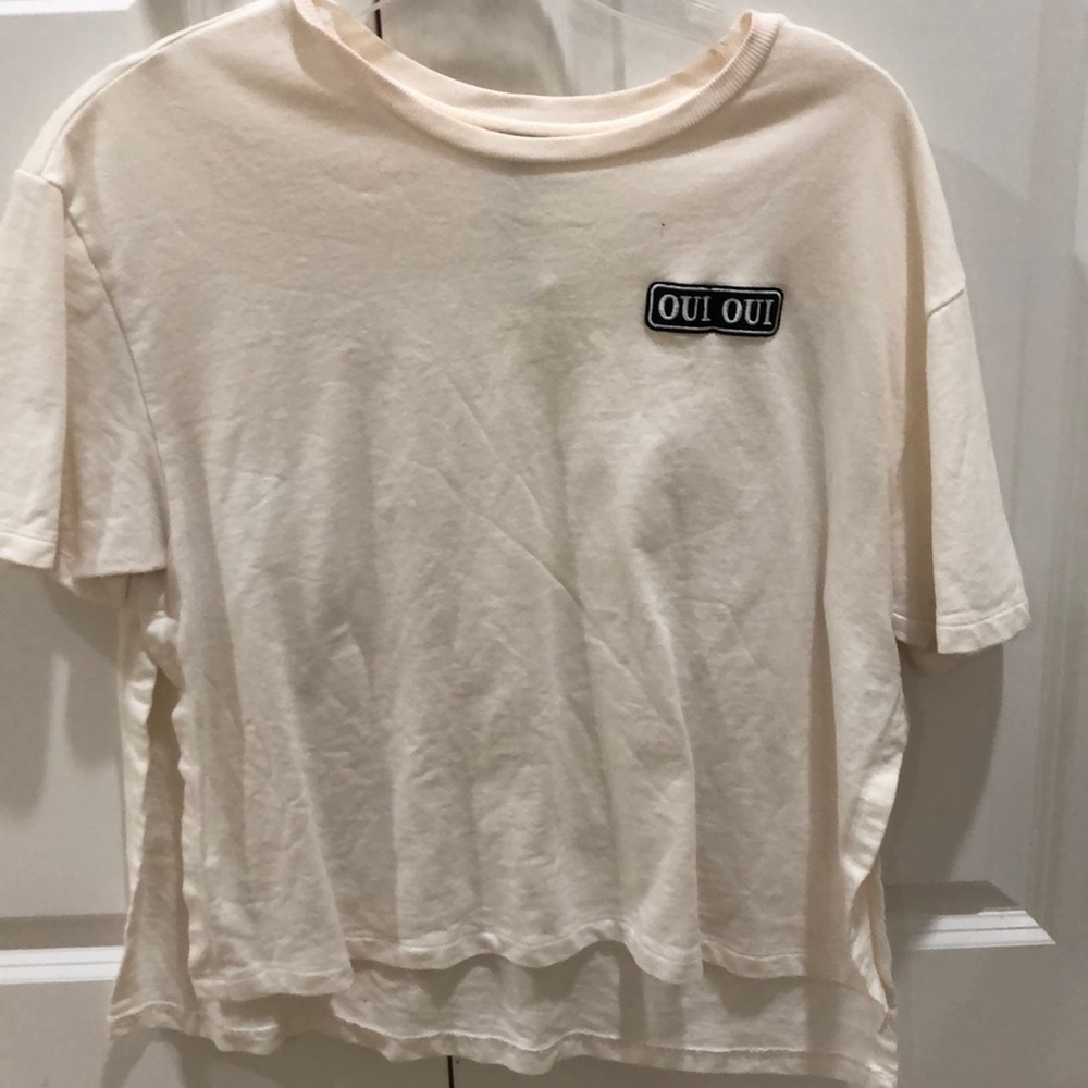 Forever 21 White Medium Crop Top
